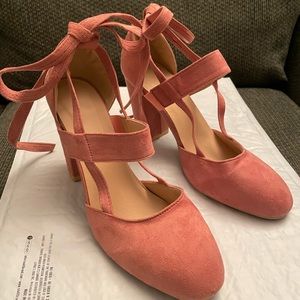 Blush Heels w/ ankle straps
